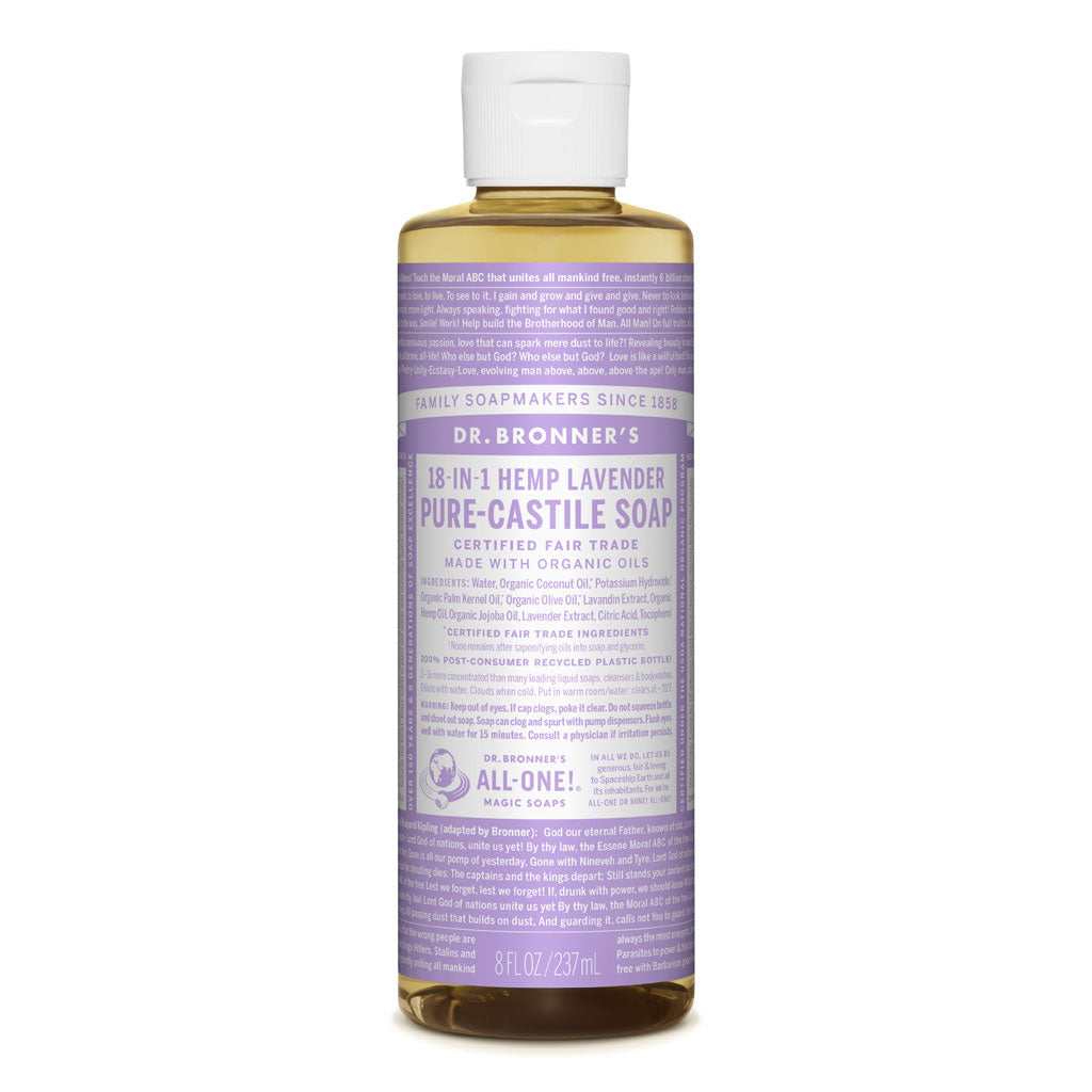 Dr Bronners Organic Pure Castile Soap Hemp and Lavender 237ml